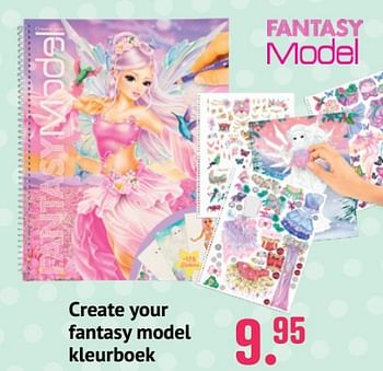 Promoties Create your fantasy model kleurboek - Fantasy Model - Geldig van 10/06/2021 tot 31/07/2021 bij Unikamp