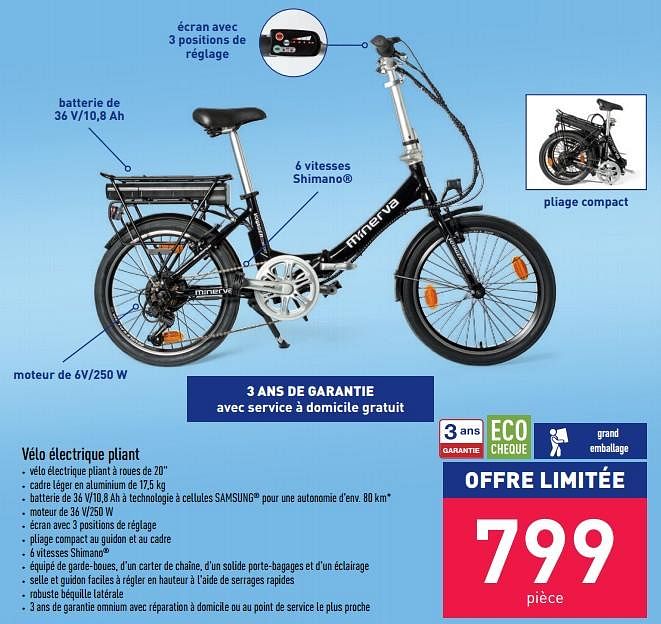 Velo electrique minerva aldi new arrivals