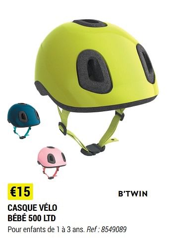 Promotion Decathlon Casque Velo Bebe 500 Ltd Btwin Scooters Et Velos Valide Jusqua 4 Promobutler