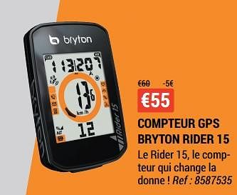 Compteur GPS Bryton Rider 15
