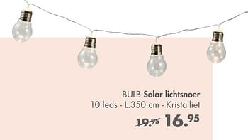 Promoties Bulb solar lichtsnoer - Huismerk - Casa - Geldig van 12/06/2021 tot 01/08/2021 bij Casa