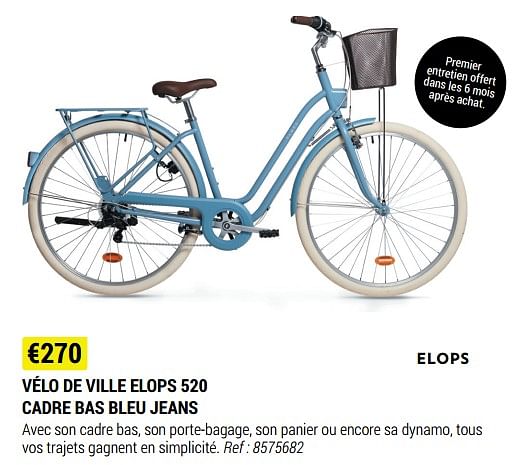 Vélo de cheap ville elops 520