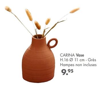 Promotions Carina vase - Produit maison - Casa - Valide de 12/06/2021 à 01/08/2021 chez Casa