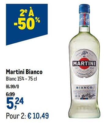 Promotions Martini bianco blanc - Martini - Valide de 16/06/2021 à 29/06/2021 chez Makro