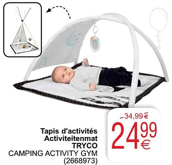 Promoties Tapis d`activités activiteitenmat tryco camping activity gym - Huismerk - Cora - Geldig van 15/06/2021 tot 28/06/2021 bij Cora