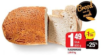 Promoties Tijgerbrood - Huismerk - Smatch - Geldig van 16/06/2021 tot 22/06/2021 bij Smatch