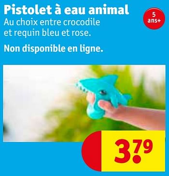 Promoties Pistolet à eau animal - Huismerk - Kruidvat - Geldig van 15/06/2021 tot 27/06/2021 bij Kruidvat