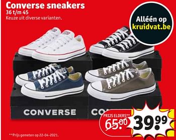 zwaar Knuppel Geelachtig Converse Converse sneakers - Promotie bij Kruidvat