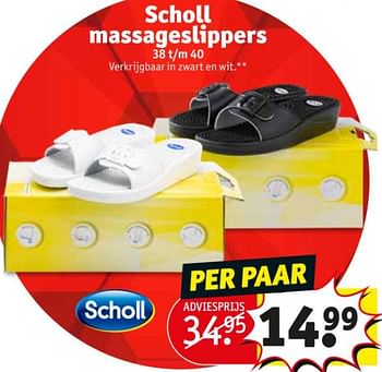 Promoties Scholl massageslippers - Scholl - Geldig van 15/06/2021 tot 27/06/2021 bij Kruidvat