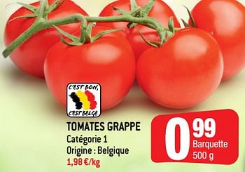 Promoties Tomates grappe - Huismerk - Smatch - Geldig van 16/06/2021 tot 22/06/2021 bij Smatch