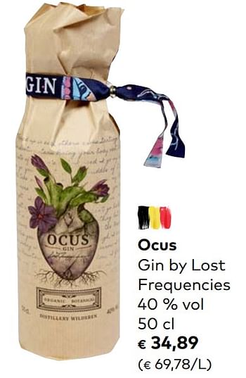Promotions Ocus gin by lost frequencies - Produit maison - Bioplanet - Valide de 16/06/2021 à 13/07/2021 chez Bioplanet