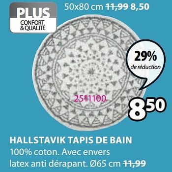 Promotions Hallstavik tapis de bain - Produit Maison - Jysk - Valide de 14/06/2021 à 30/06/2021 chez Jysk