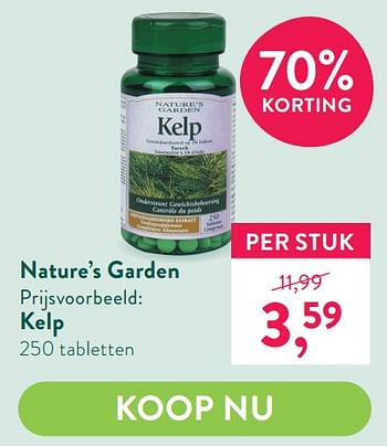 Promoties Kelp - Nature's Garden - Geldig van 14/06/2021 tot 11/07/2021 bij Holland & Barret