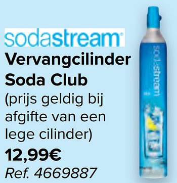 Promoties Vervangcilinder soda club - Sodastream - Geldig van 16/06/2021 tot 28/06/2021 bij Carrefour