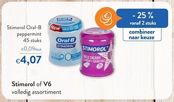 Promotions Stimorol oral-b peppermint - Oral-B - Valide de 16/06/2021 à 29/06/2021 chez OKay