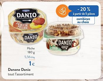 Promoties Danone danio pêche - Danone - Geldig van 16/06/2021 tot 29/06/2021 bij OKay