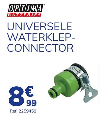 Promoties Universele waterklep- connector - Optima - Geldig van 16/06/2021 tot 17/07/2021 bij Auto 5
