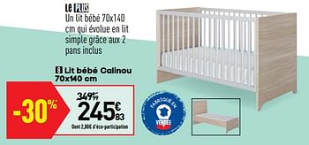 Produit Maison Conforama Lit Bebe Calinou En Promotion Chez Conforama