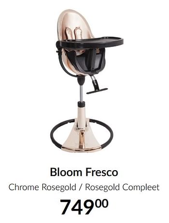 Promoties Bloom fresco chrome rosegold - rosegold compleet - Bloom - Geldig van 15/06/2021 tot 19/07/2021 bij BabyPark