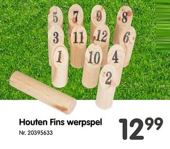 Promoties Houten fins werpspel - Limonada - Geldig van 16/06/2021 tot 29/06/2021 bij Fun