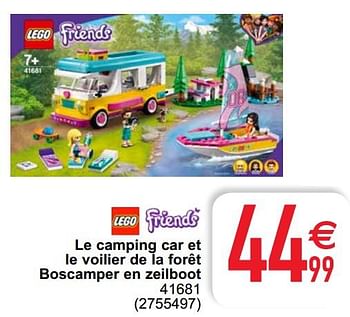 Promoties Le camping car et le voilier de la forêt boscamper en zeilboot 41681 - Lego - Geldig van 15/06/2021 tot 28/06/2021 bij Cora