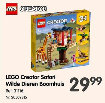 Promoties Lego creator safari wilde dieren boomhuis - Lego - Geldig van 16/06/2021 tot 29/06/2021 bij Fun