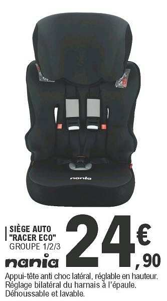 Nania Siege Auto Racer Eco En Promotion Chez E Leclerc