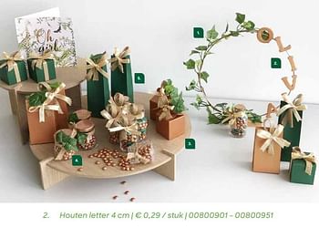 Promoties Houten letter - Huismerk - Ava - Geldig van 01/07/2021 tot 31/12/2021 bij Ava