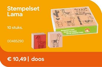 Promoties Stempelset lama - Huismerk - Ava - Geldig van 01/07/2021 tot 31/12/2021 bij Ava