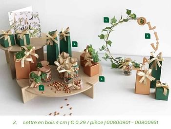 Promotions Lettre en bois - Produit Maison - Ava - Valide de 01/07/2021 à 31/12/2021 chez Ava