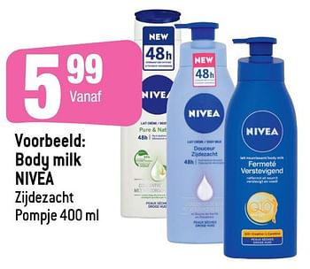 Promoties Body milk nivea - Nivea - Geldig van 23/06/2021 tot 29/06/2021 bij Smatch
