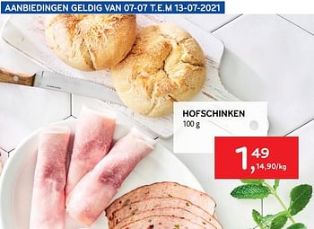 Promoties Hofschinken - Huismerk - Alvo - Geldig van 30/06/2021 tot 13/07/2021 bij Alvo