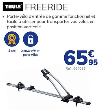 Promotions Porte-vélo de toit freeride - Thule - Valide de 02/06/2021 à 31/08/2021 chez Auto 5