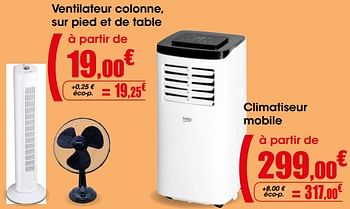 Produit Maison Pro Cie Ventilateur Colonne Sur Pied Et De Table En Promotion Chez Pro Cie