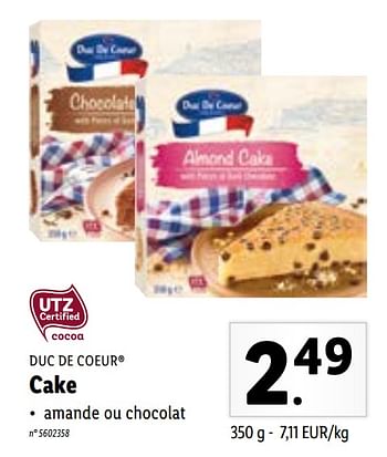 Duc De Coeur Cake En Promotion Chez Lidl