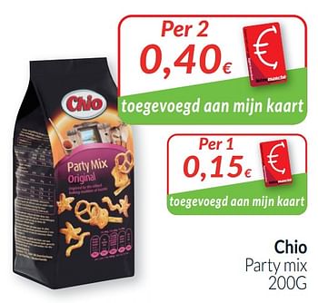 Promoties Chio party mix - Chio - Geldig van 01/07/2021 tot 31/07/2021 bij Intermarche