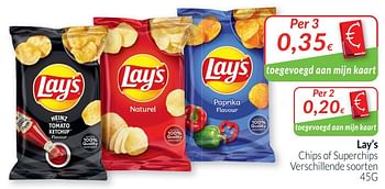 Promoties Lay`s chips of superchips - Lay's - Geldig van 01/07/2021 tot 31/07/2021 bij Intermarche