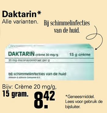 Promoties Daktarin crème - Daktarin - Geldig van 23/06/2021 tot 10/07/2021 bij De Online Drogist