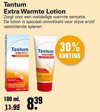 Promoties Tantum extra warmte lotion - Tantum - Geldig van 23/06/2021 tot 10/07/2021 bij De Online Drogist