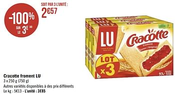 Lu Cracotte Froment Lu En Promotion Chez Geant Casino