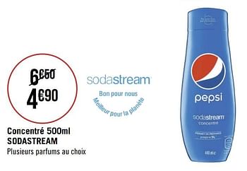 Promo Sodastream sodastream concentrés 500ml chez Auchan
