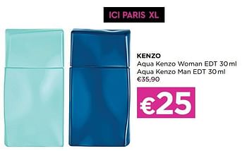 Promoties Kenzo aqua kenzo woman edt aqua kenzo man edt - Kenzo - Geldig van 01/07/2021 tot 31/07/2021 bij ICI PARIS XL
