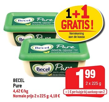 Promoties Becel pure - Becel - Geldig van 30/06/2021 tot 06/07/2021 bij Smatch