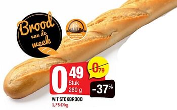 Promoties Wit stokbrood - Huismerk - Smatch - Geldig van 30/06/2021 tot 06/07/2021 bij Smatch