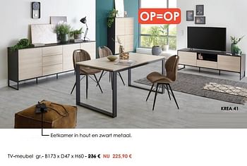 Promoties Tv-meubel - Huismerk - Krea - Colifac - Geldig van 01/07/2021 tot 31/07/2021 bij Krea-Colifac
