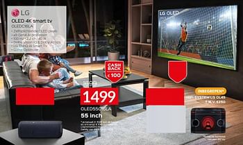 Promoties Lg oled 4k smart tv oled55c16la - LG - Geldig van 01/07/2021 tot 31/07/2021 bij Selexion