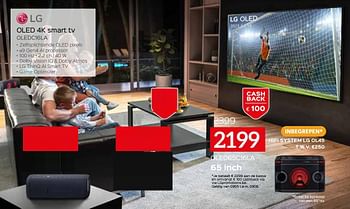 Promoties Lg oled 4k smart tv oled65c16la - LG - Geldig van 01/07/2021 tot 31/07/2021 bij Selexion