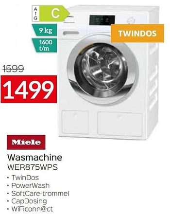 Promoties Miele wasmachine wer875wps - Miele - Geldig van 01/07/2021 tot 31/07/2021 bij Selexion