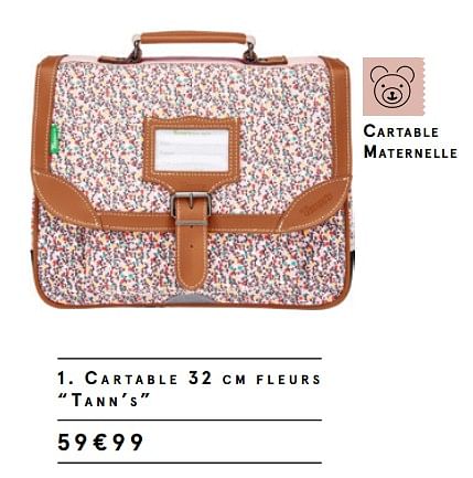 Cartable hotsell tann's monoprix