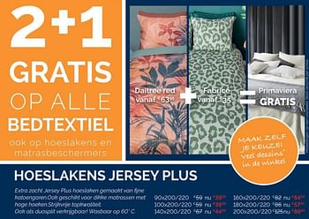 Promoties Hoeslakens jersey plus - Huismerk - Sleepworld - Geldig van 01/07/2021 tot 30/07/2021 bij Sleepworld